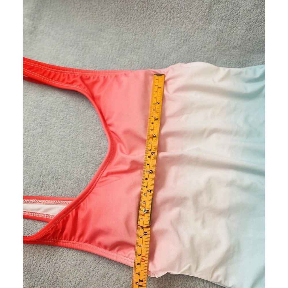 Women's One Piece Swimsuit Multicolor Blue size M summer clothes New - Picture 8 of 12
